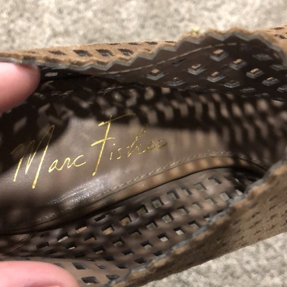 Marc Fisher Brown Open Toe High Heels Size 7.5 - Picture 5 of 5